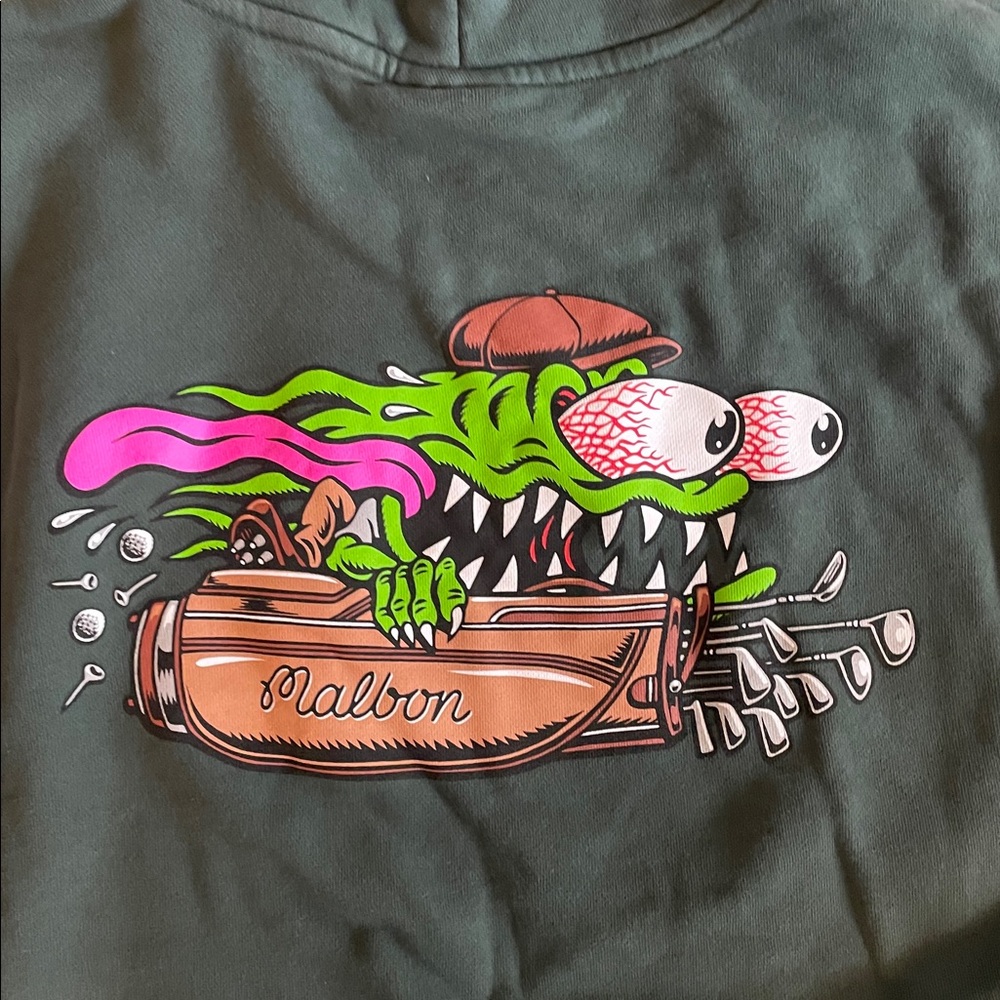 Malbon x Santa Cruz Green Hoodie (men’s Small) - Picture 5 of 7